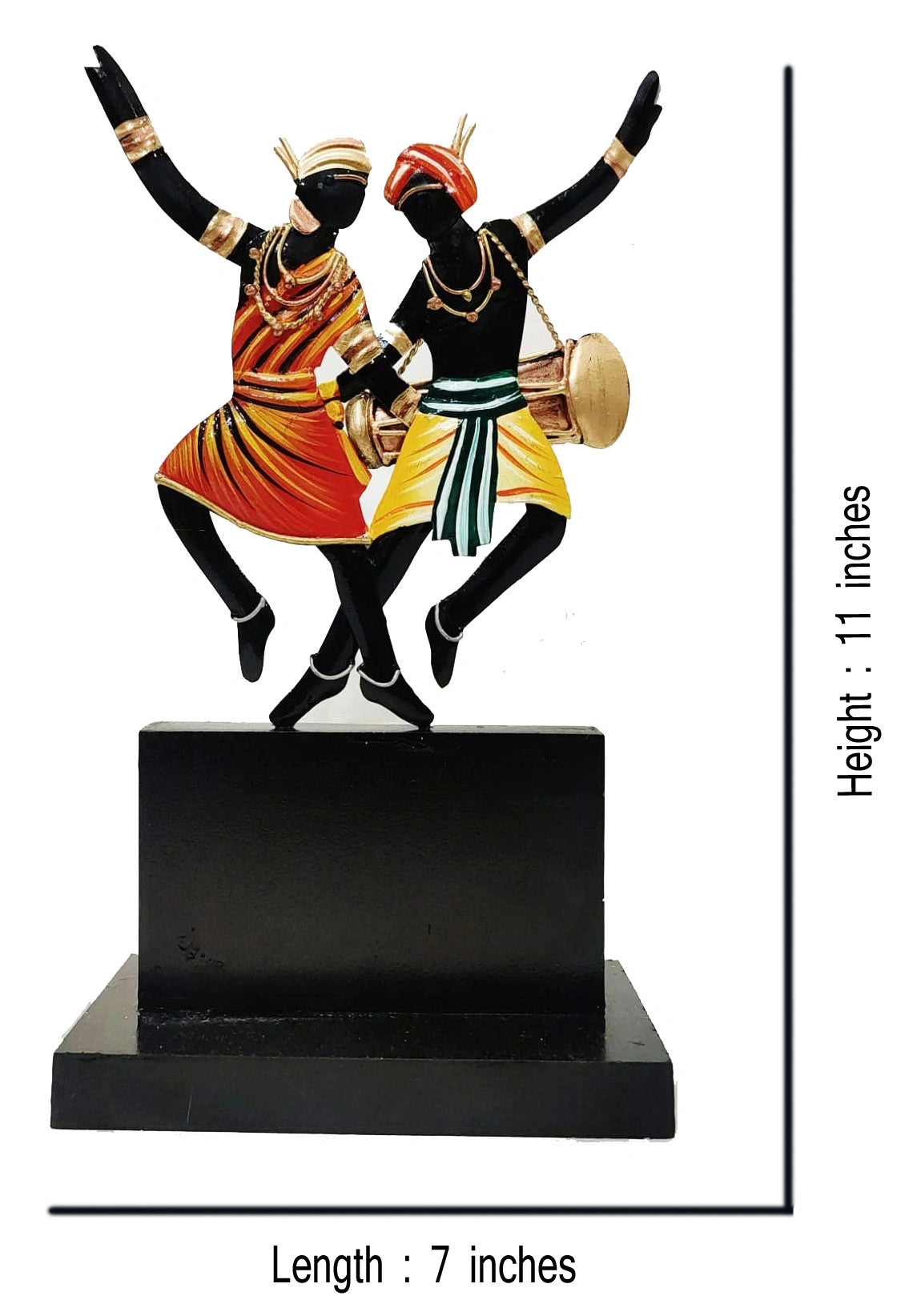 Tribal Dancing Couple Table Top Showpiece