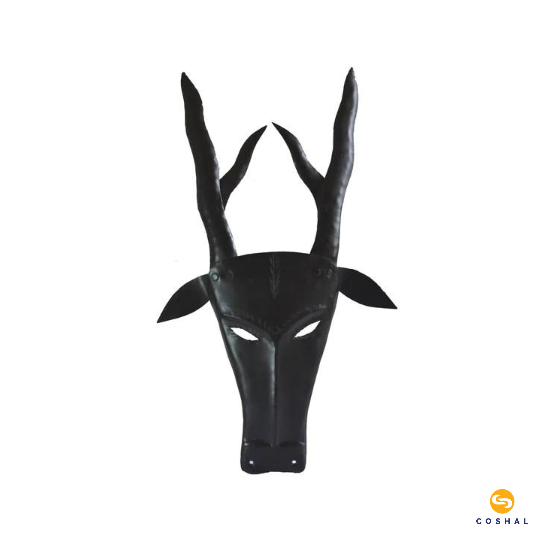 Abstract Metal Mask Wall Hanging | Wrought Iron | Wall Art For Living Room | Coshal | CI03