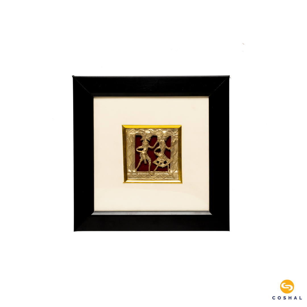 Handmade Brass Wall Frame | Dhokra Brass Art | Best for wall decor | Coshal | CD32