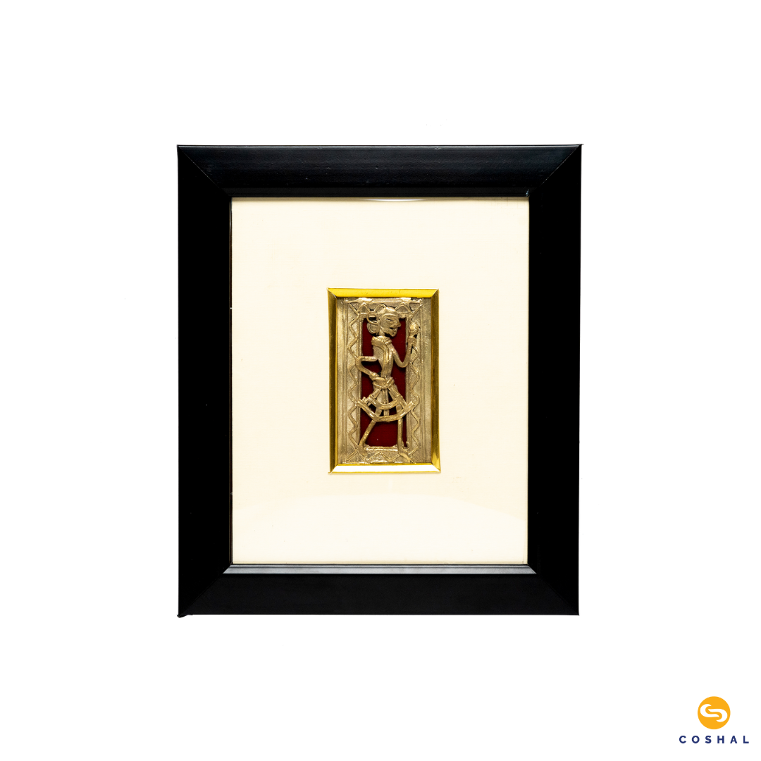 Wall Frame | Dhokra Brass Tribal Art | Wall Hanging Decor | Coshal | CD35