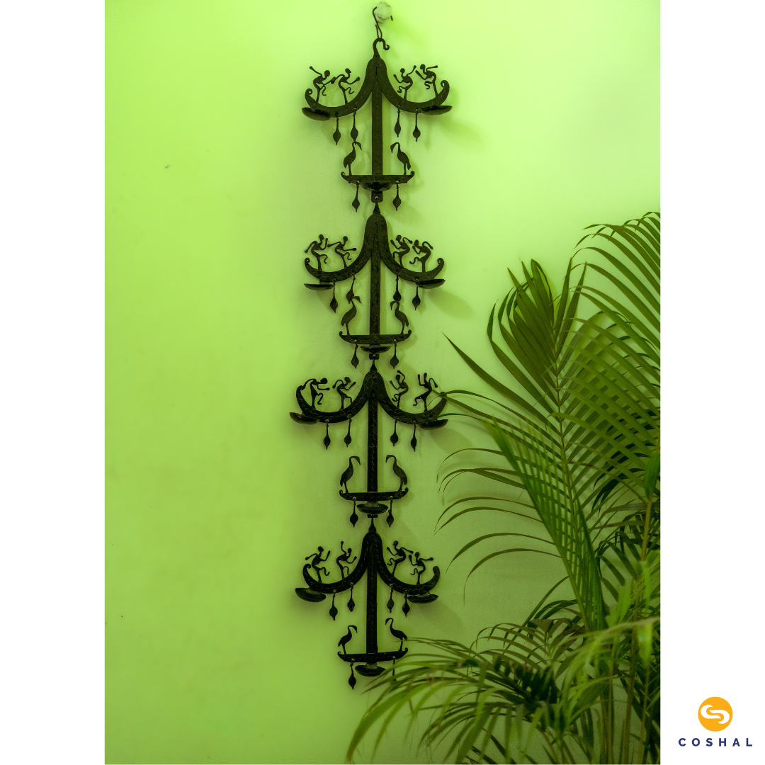 Wall hanging decoration Tealights | Wrought Iron Decorative pieces | Joda Laman | Coshal | CI08
