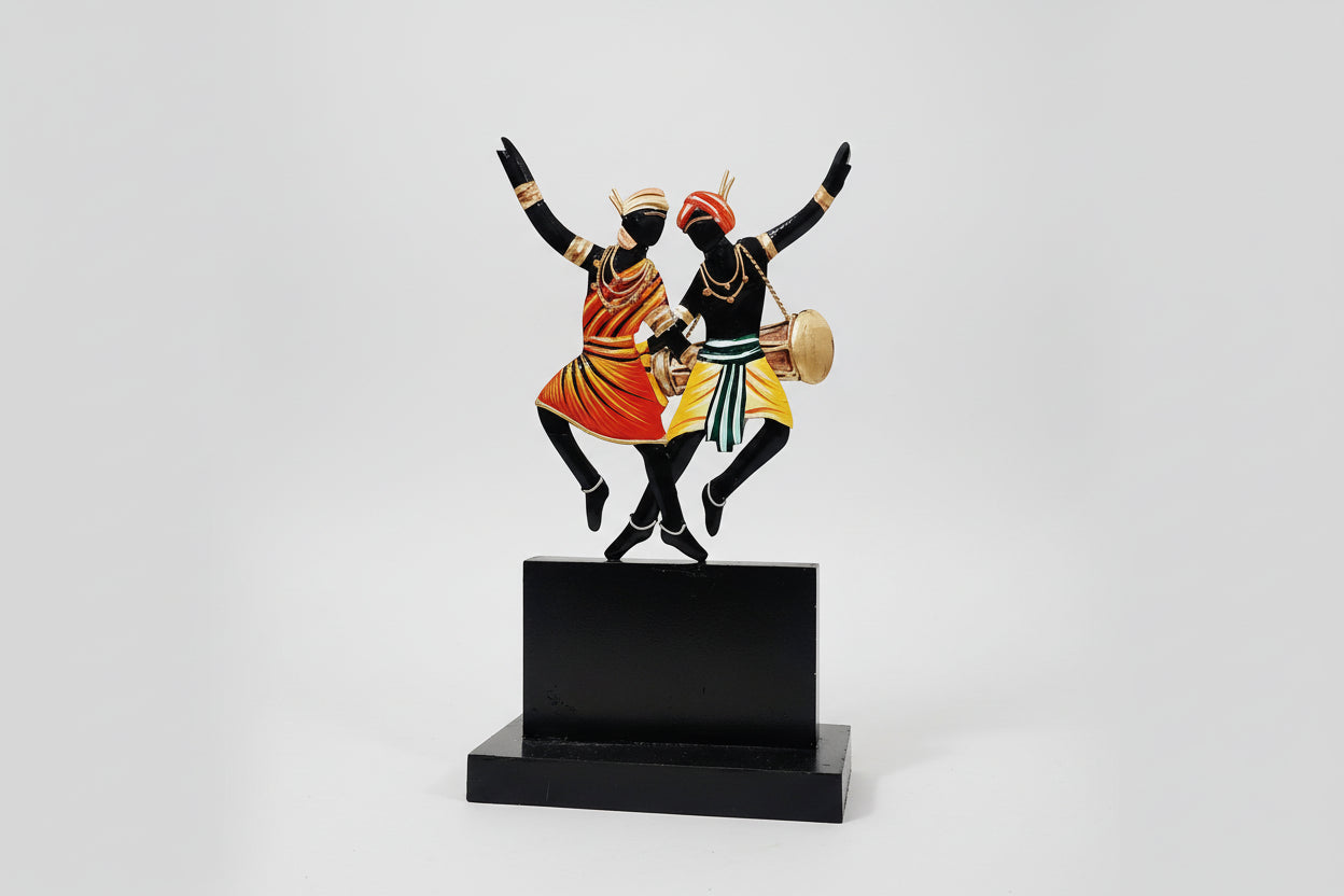 Tribal Dancing Couple Table Top Showpiece