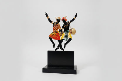 Tribal Dancing Couple Table Top Showpiece