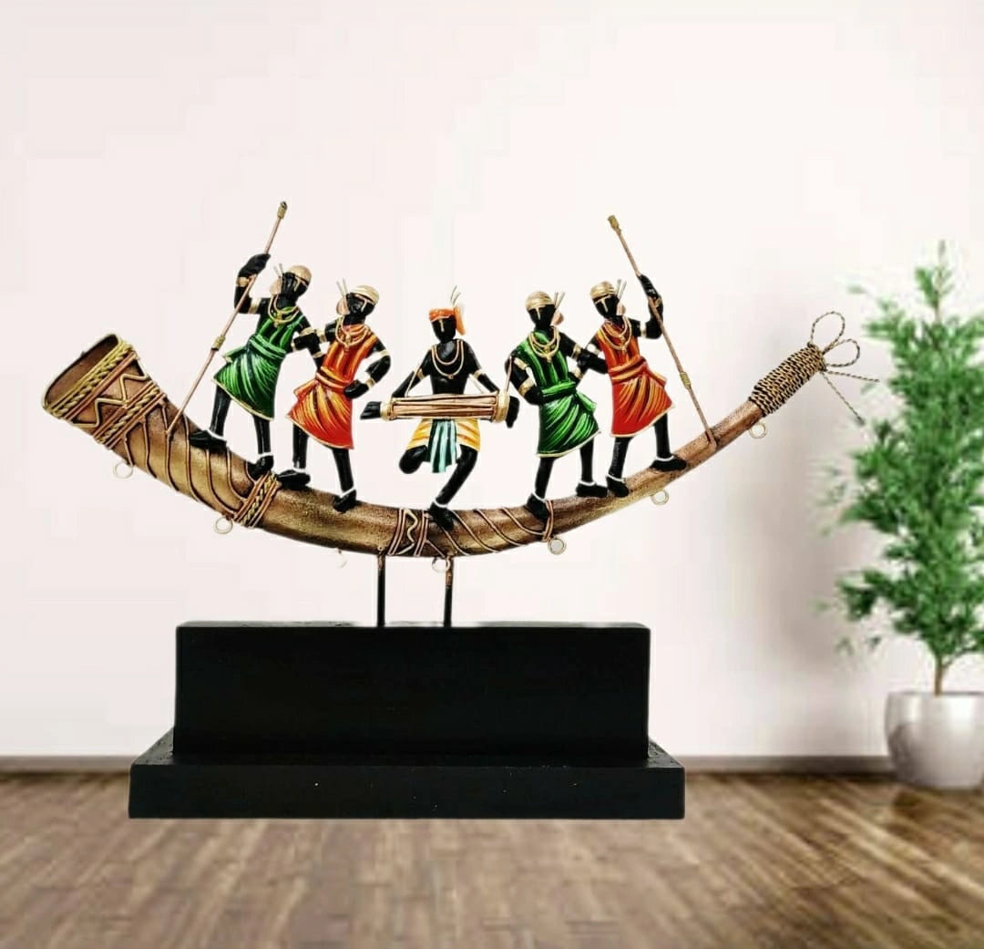 Bastar Tribal Dancers & Musicians on Trumpet